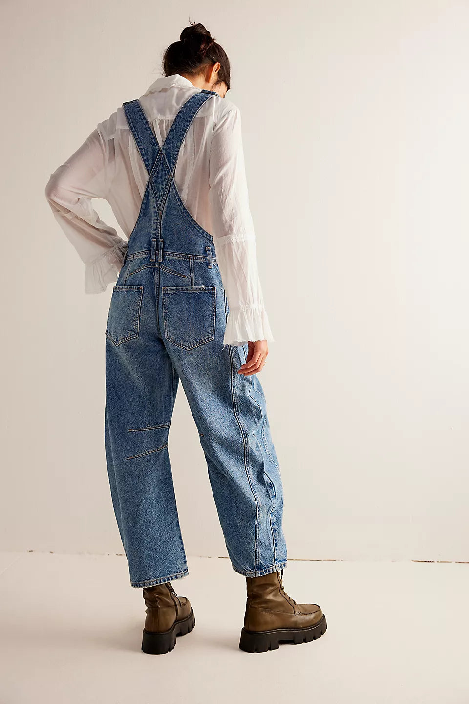 Free People We The Free Good Luck Barrel Overalls - ULTRA LIGHT BEAM - Sun Diego Boardshop