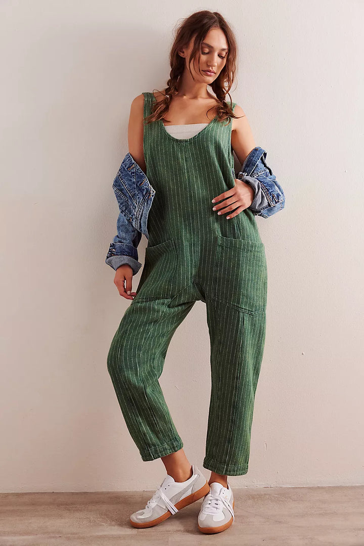 Free People We The Free High Roller Escalades Railroad Jumpsuit - ESCALADES STRIPE - Sun Diego Boardshop