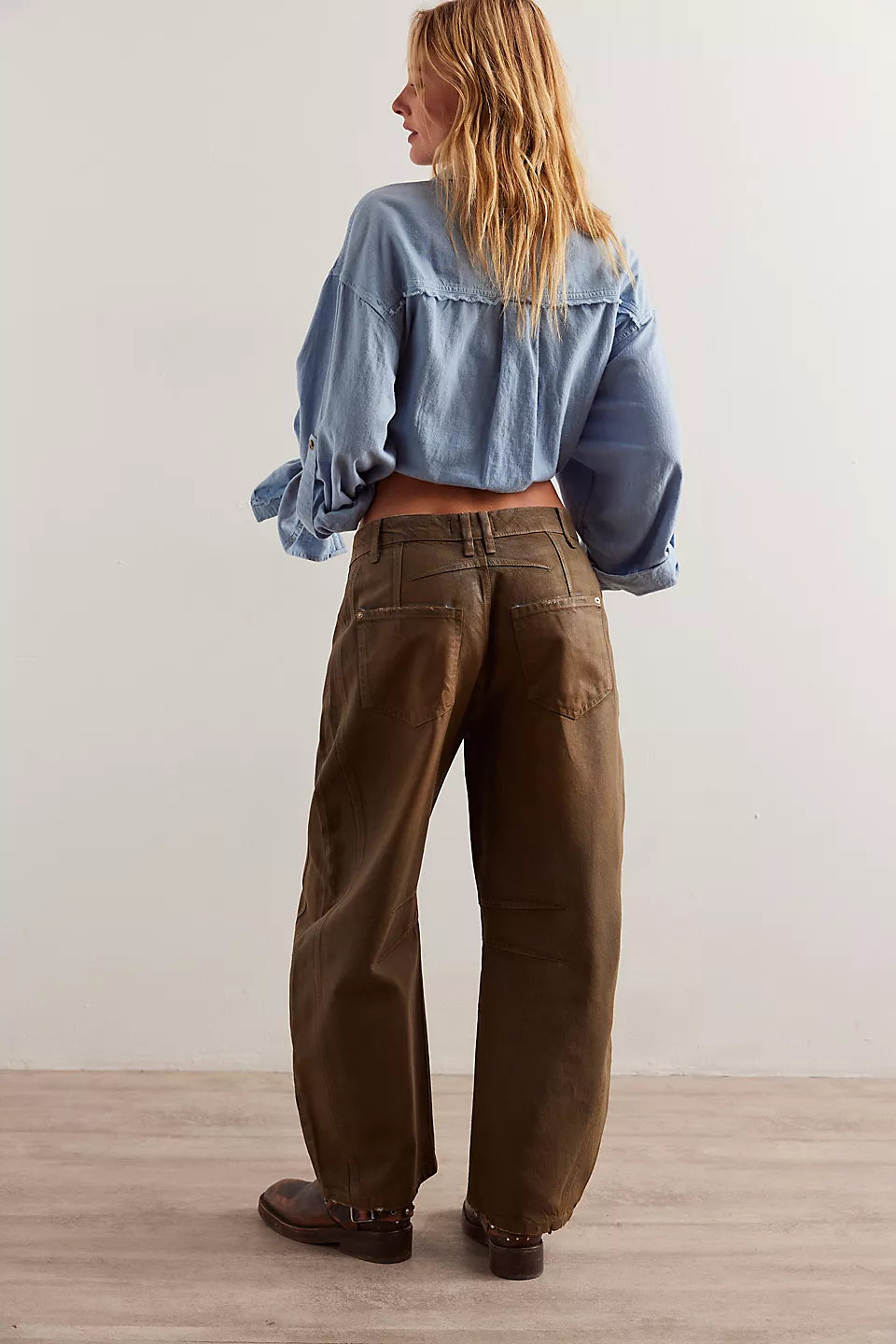 Free People We The Free Good Luck Coated Jeans - NEW MOON - Sun Diego Boardshop