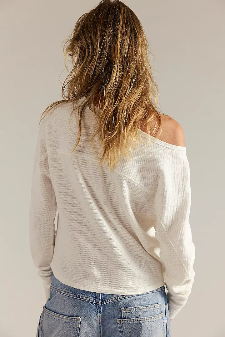 Free People We The Free Jess Long Sleeve - Clean Ivory - Sun Diego Boardshop