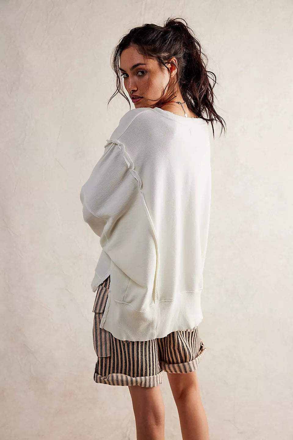 Free People We The Free Graphic Camden Pullover COCONUT COMBO MONTAN Sun Diego Boardshop