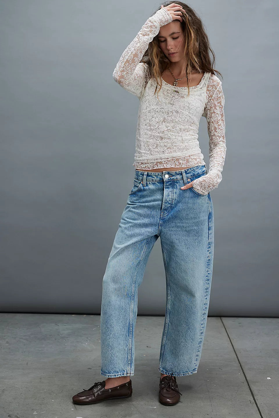 Free People We The Free Deep Trance Dropped Boyfriend Jeans - Sweet Dreams - Sun Diego Boardshop