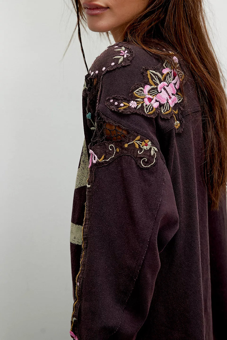 Free People We The Free Lilith Tee - Chocolate - Sun Diego Boardshop