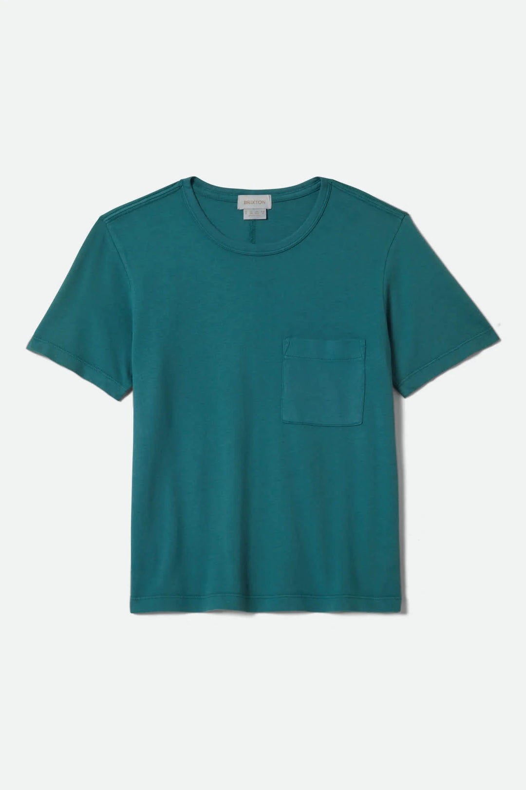 Brixton Women's Carefree Organic Garment Dye Perfect T-Shirt - Washed Mediterranean Teal - Sun Diego Boardshop