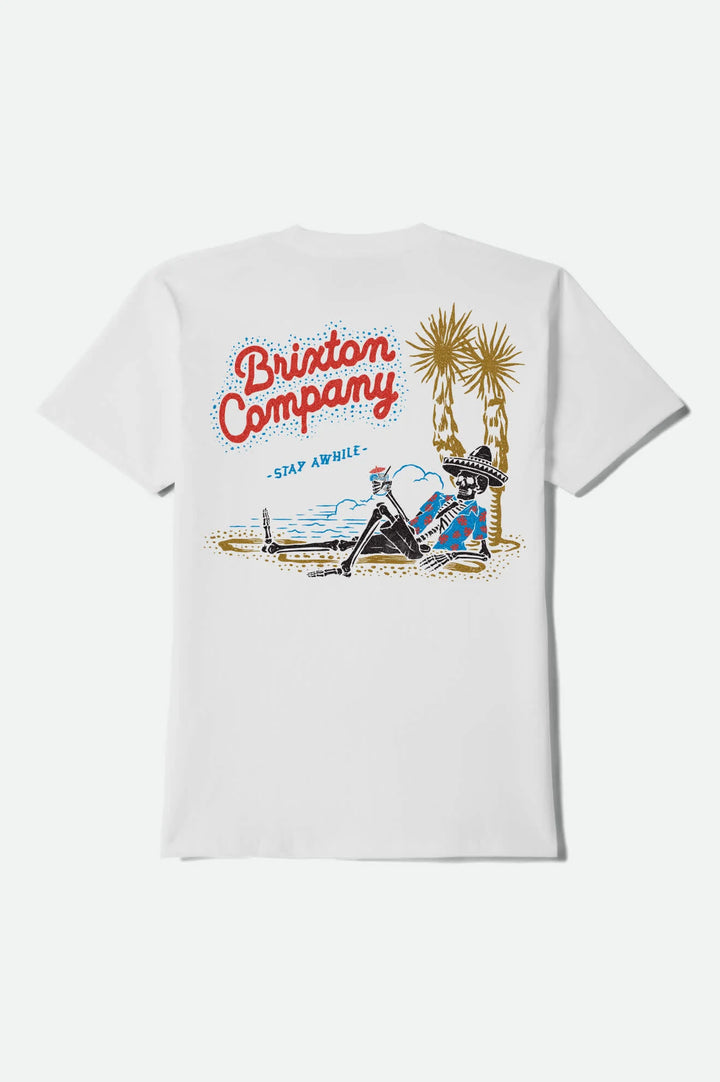 Brixton Stay Awhile Shirt - White - Sun Diego Boardshop