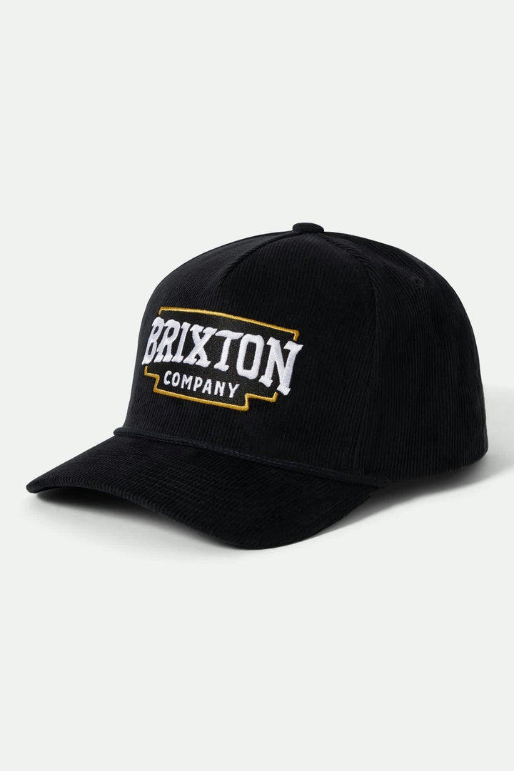 Brixton Pierson Netplus Snapback - Black Corduroy