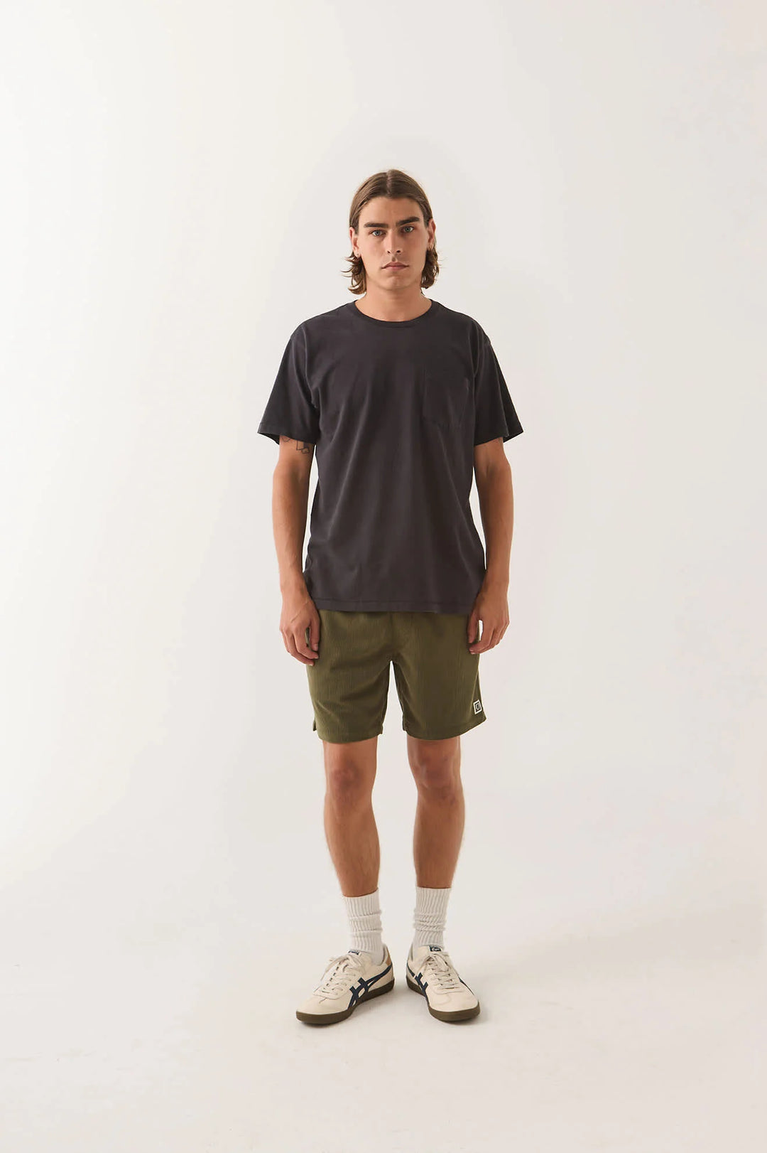 Brixton Men's Everyday Corduroy Short - Dark Olive - Sun Diego Boardshop