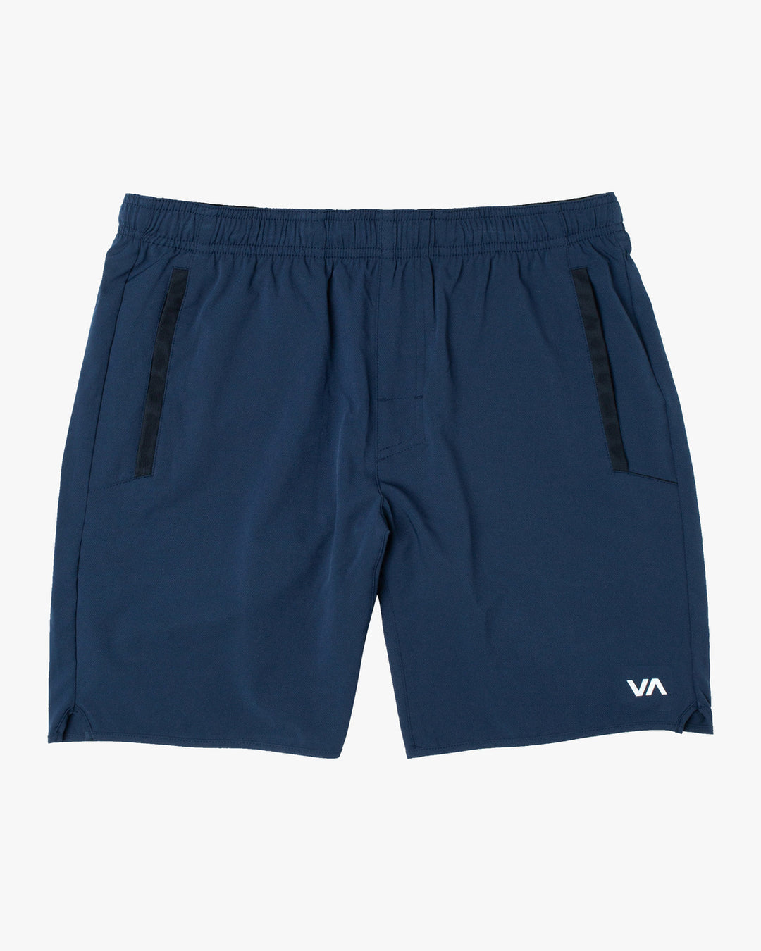 RVCA Yogger Stretch Athletic Shorts 17" - Midnight (Front Detail)