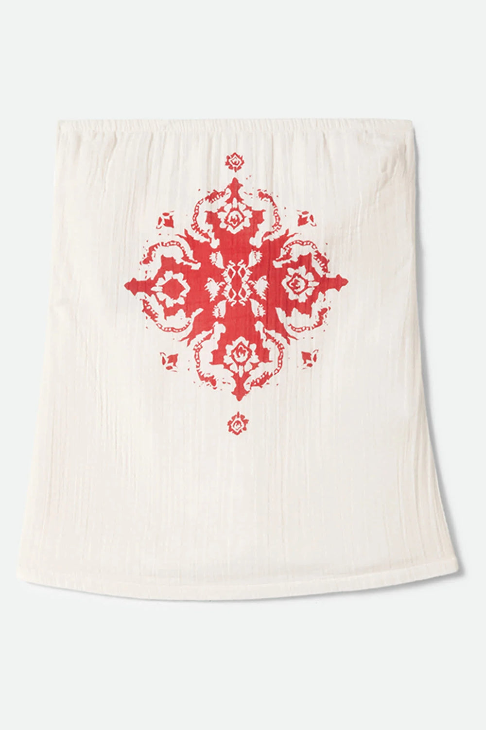 Brixton Women's The Lola Tube Top - Off White/Robust Red - Sun Diego Boardshop