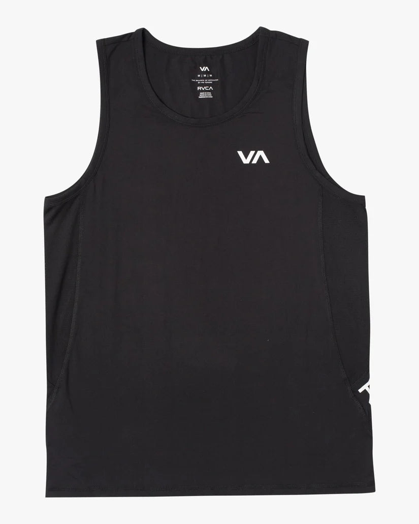 RVCA SPORT VENT TANK TOP - BLACK - Sun Diego Boardshop