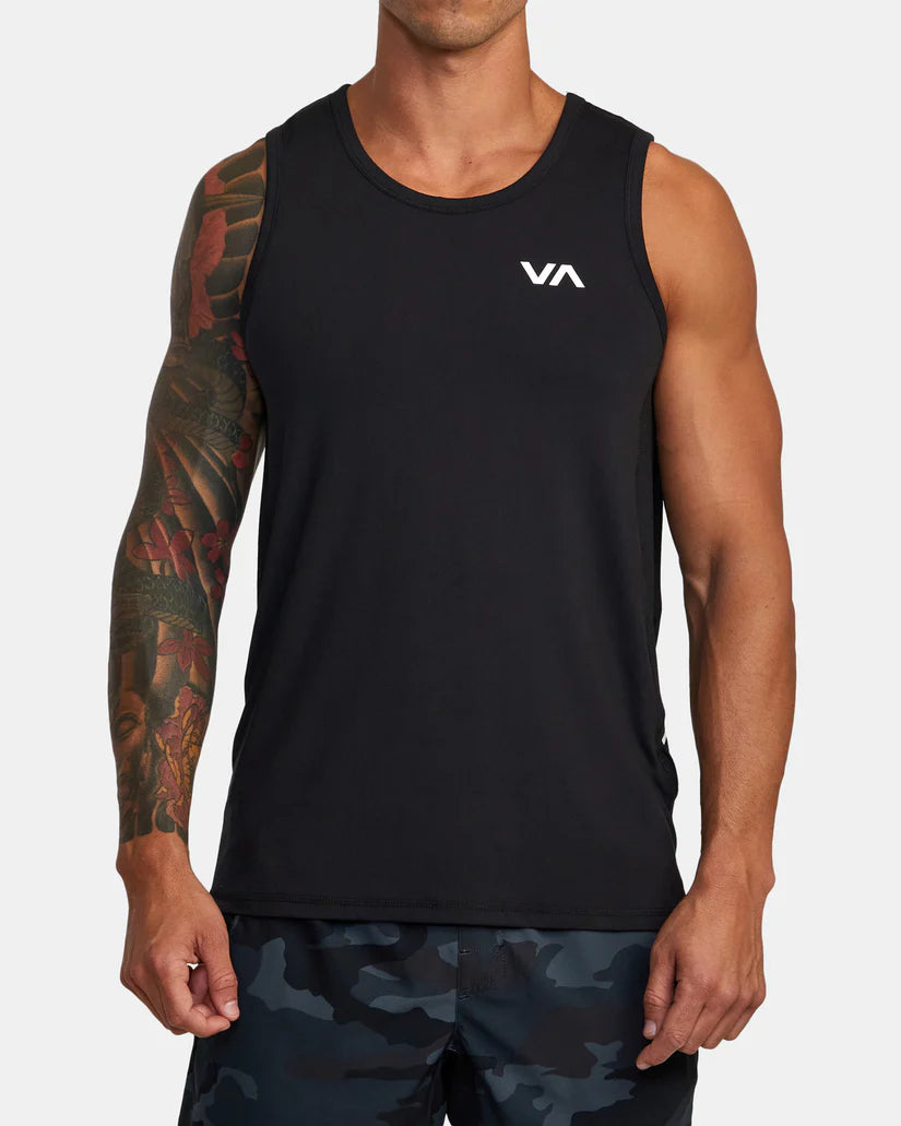 RVCA SPORT VENT TANK TOP - BLACK - Sun Diego Boardshop