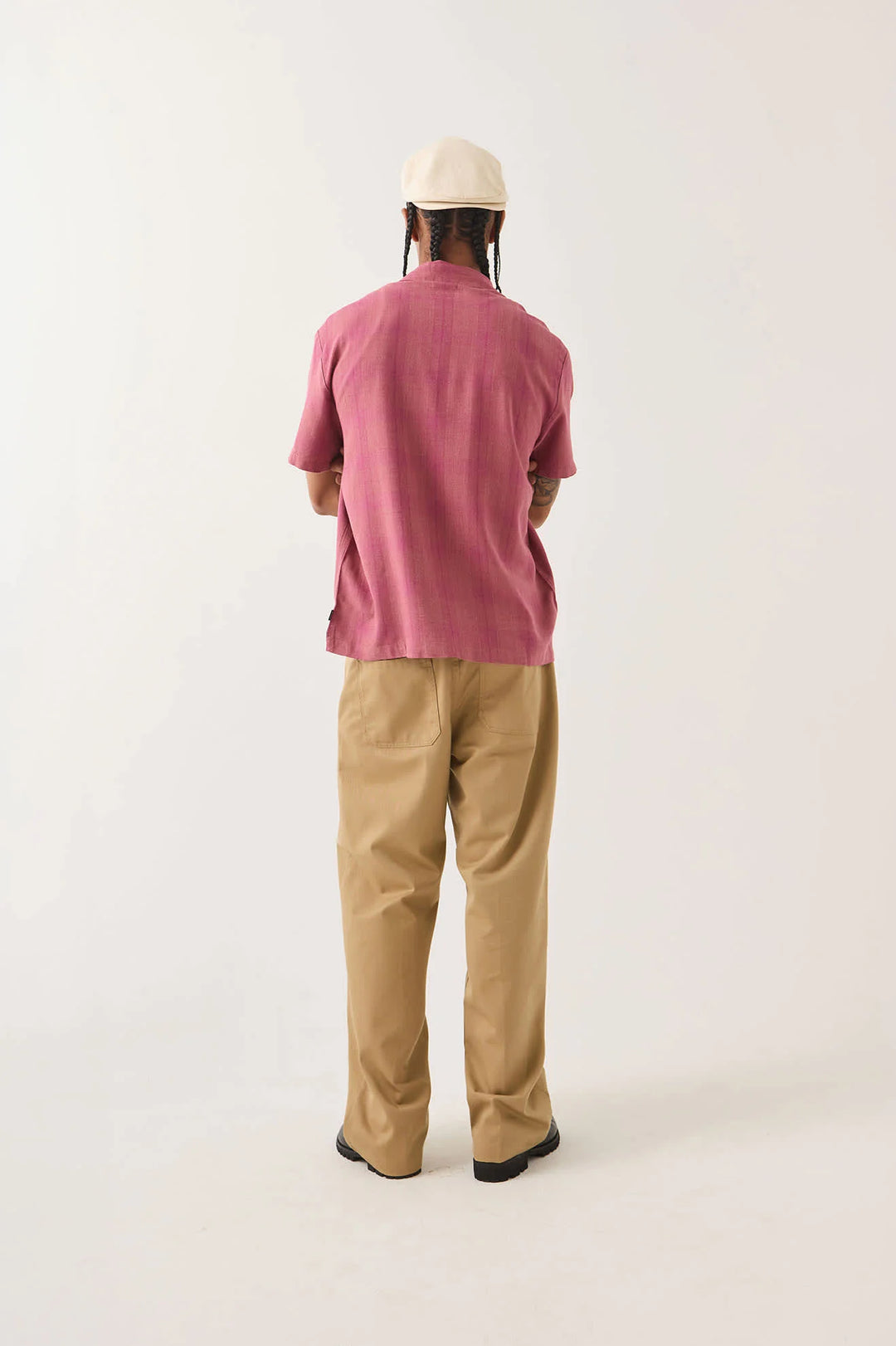 Brixton Men's Century Shirt - Pink Shadow Plaid - Sun Diego Boardshop