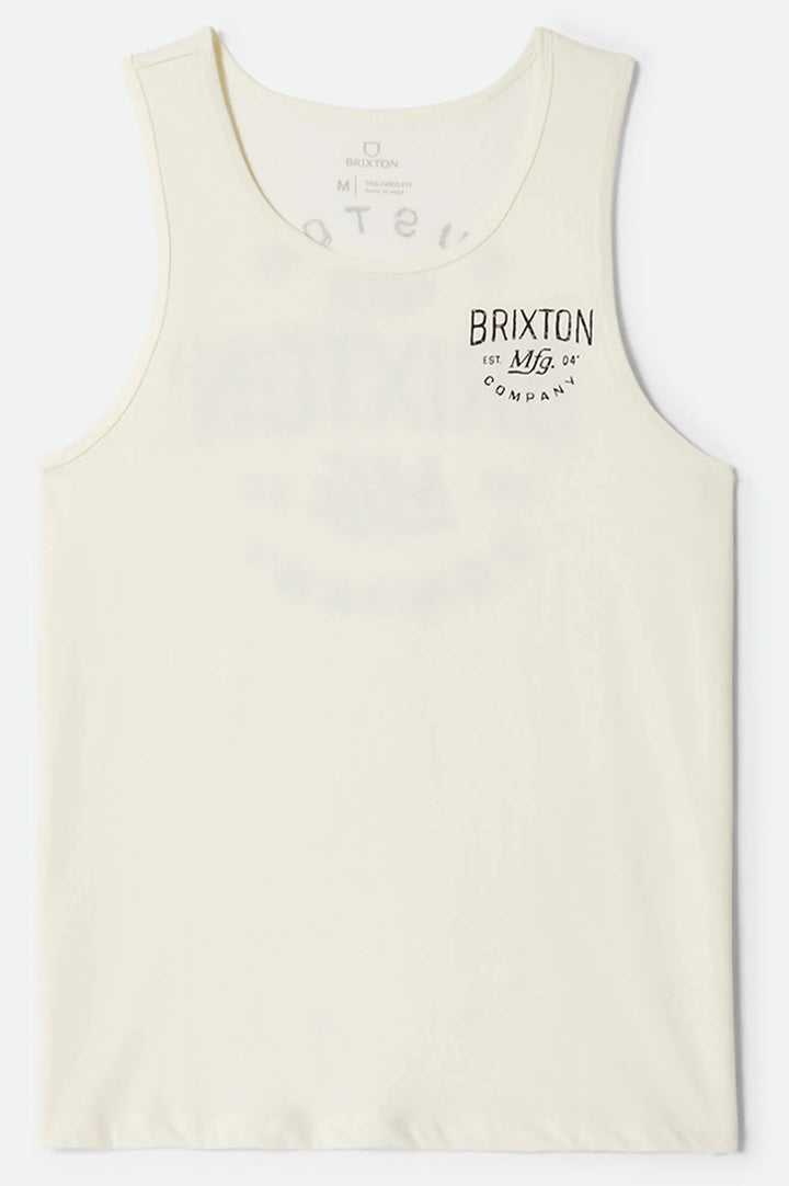 Brixton Men's Fremont Tank Top - Off White - Sun Diego Boardshop
