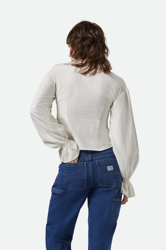 Brixton The Meadow Blouse - OFF WHITE - Sun Diego Boardshop