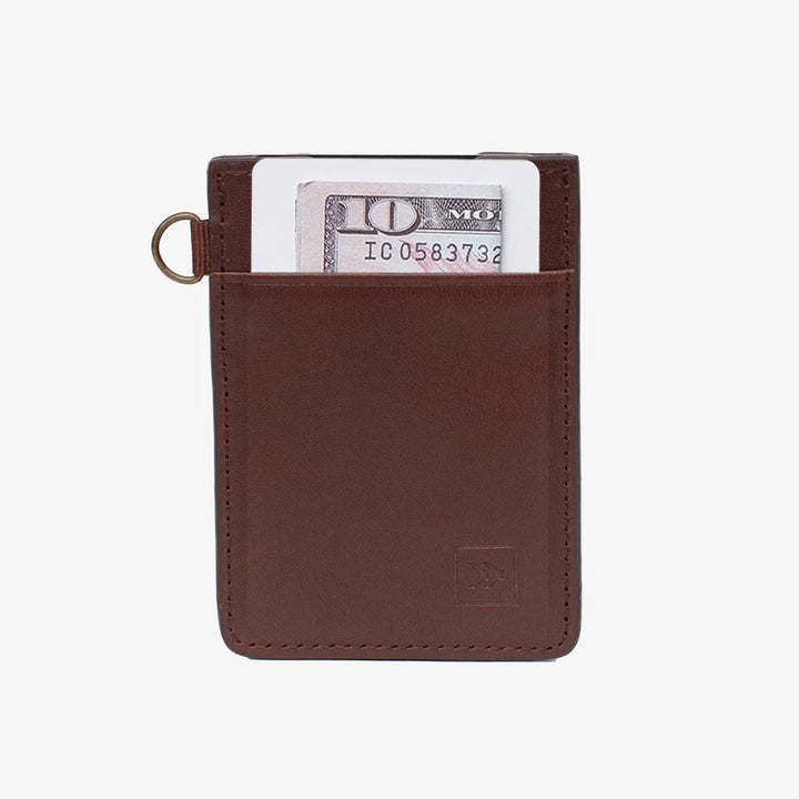 Thread Vertical Leather Wallet - Chocolate - Sun Diego Boardshop