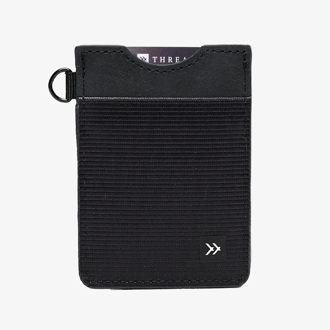Thread Vertical Leather Wallet - Black - Sun Diego Boardshop