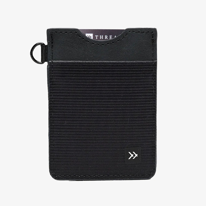 Thread Vertical Leather Wallet - Black - Sun Diego Boardshop