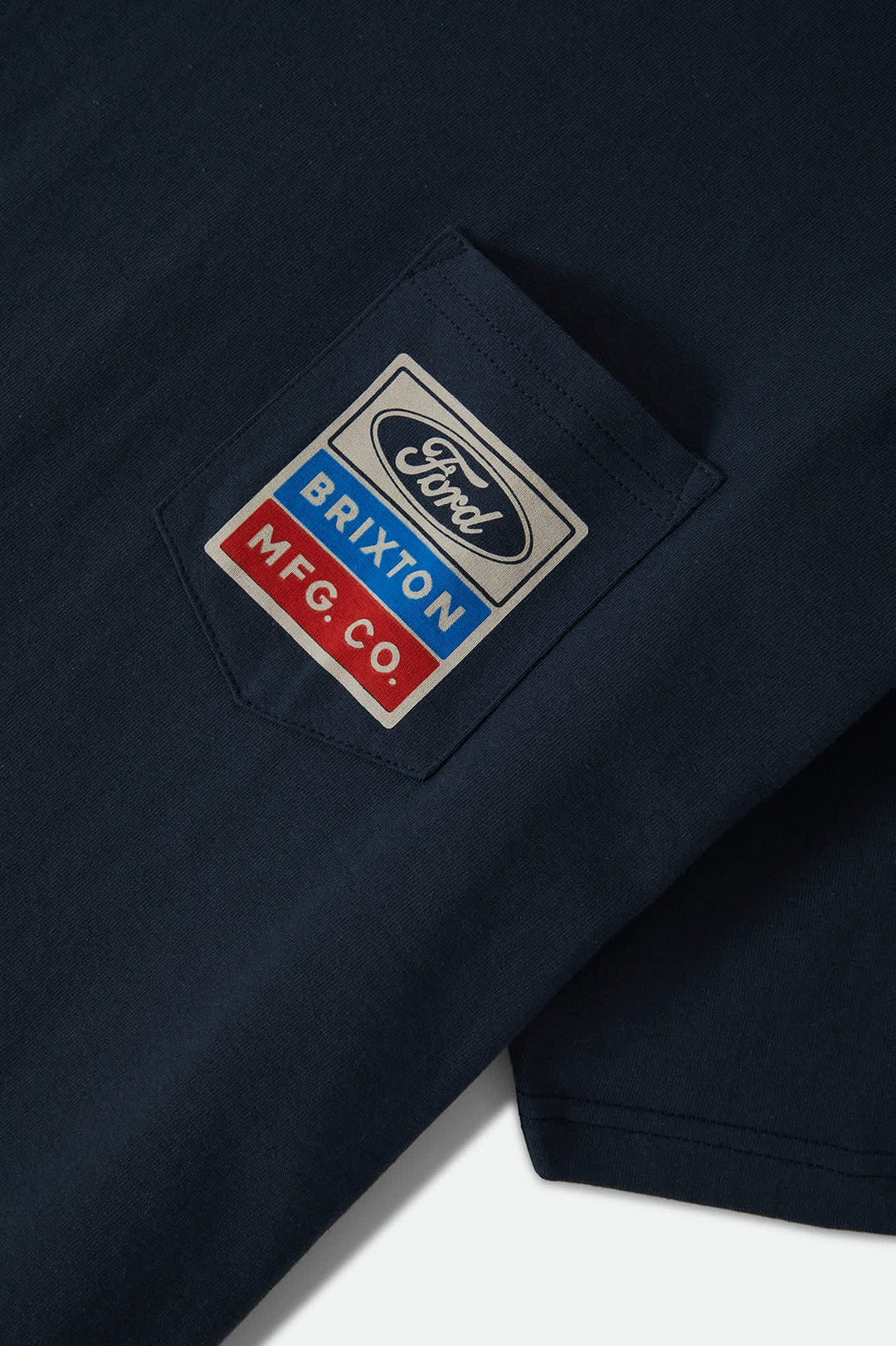 Brixton Men's Ford Service Dept Pocket T-Shirt - American Navy - Sun Diego Boardshop