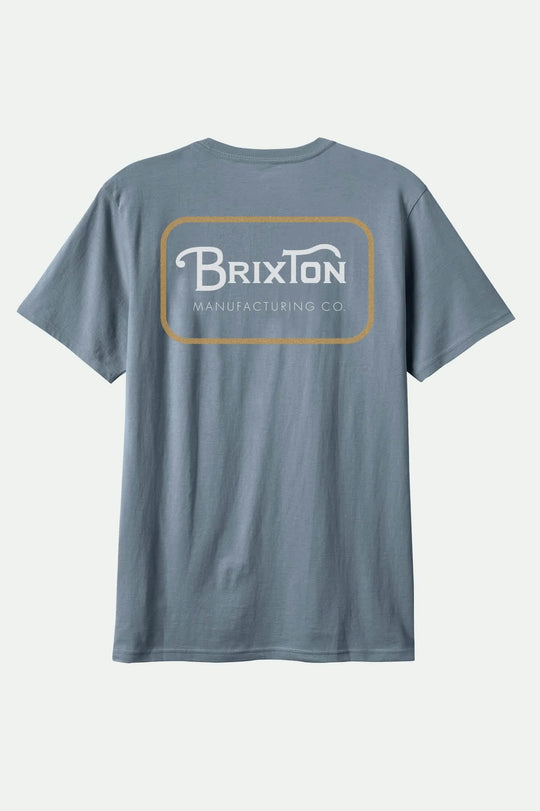 Brixton Grade S/S Standard T-Shirt - BASALT/WHITE/WASHED COPPER - Sun Diego Boardshop