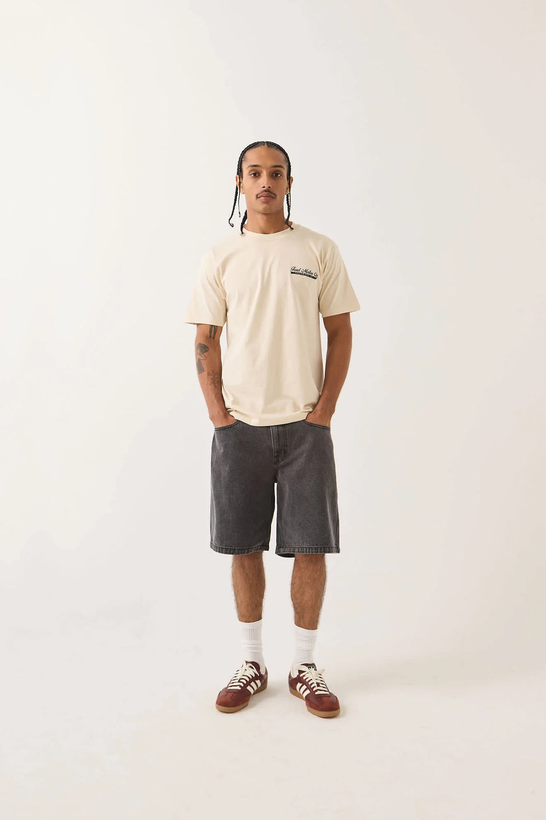 Brixton Men's Ford 71 Pickup T-Shirt - Wimbledon White - Sun Diego Boardshop