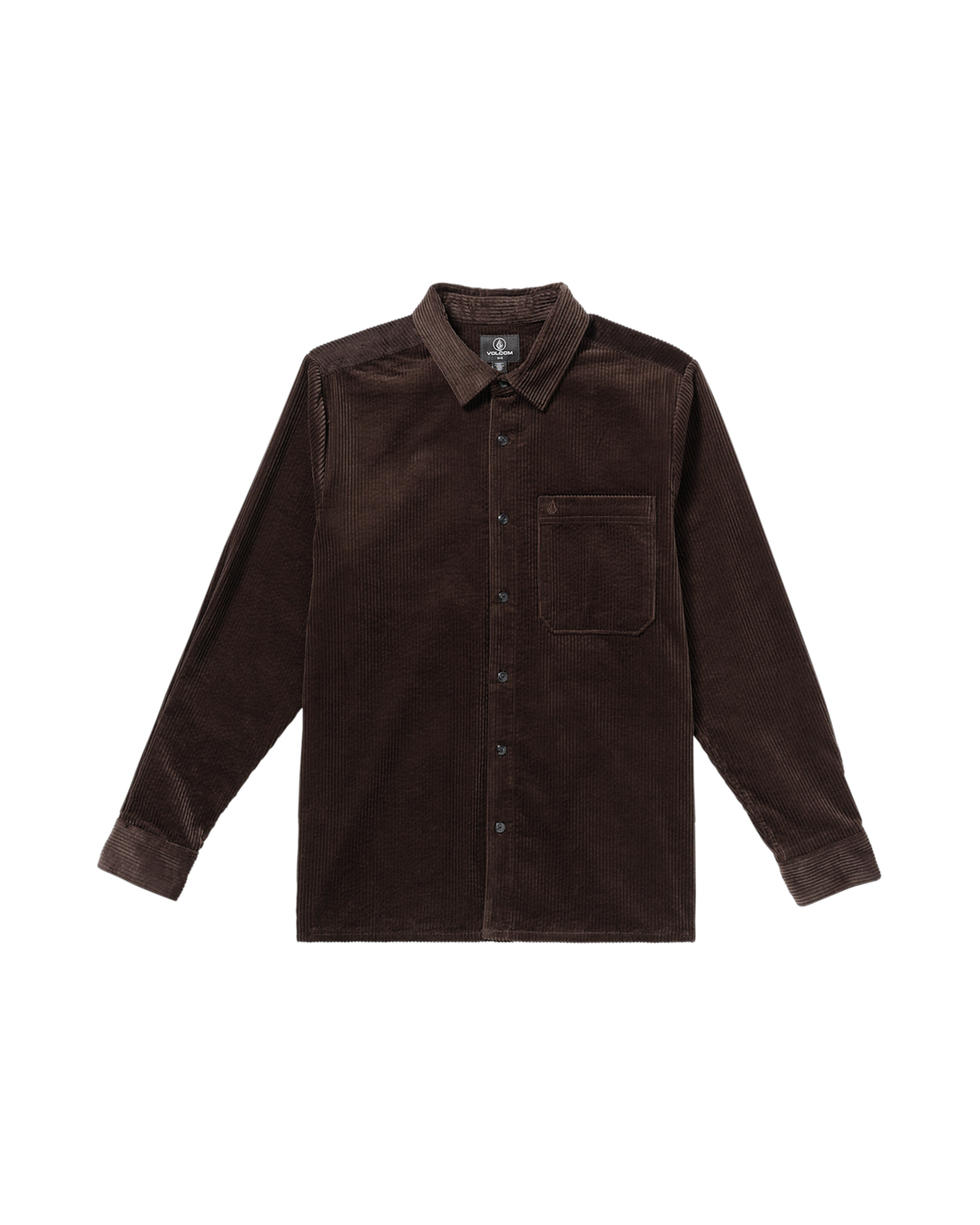 Volcom Fostered Chest Pocket Long Sleeve - Cacao - Sun Diego Boardshop