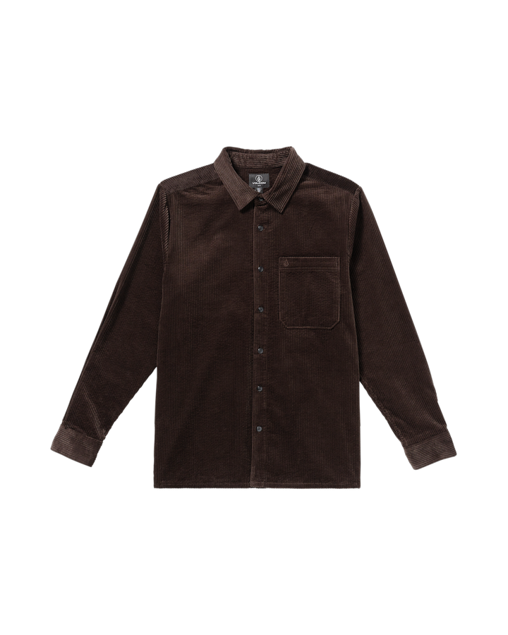 Volcom Fostered Chest Pocket Long Sleeve - Cacao - Sun Diego Boardshop