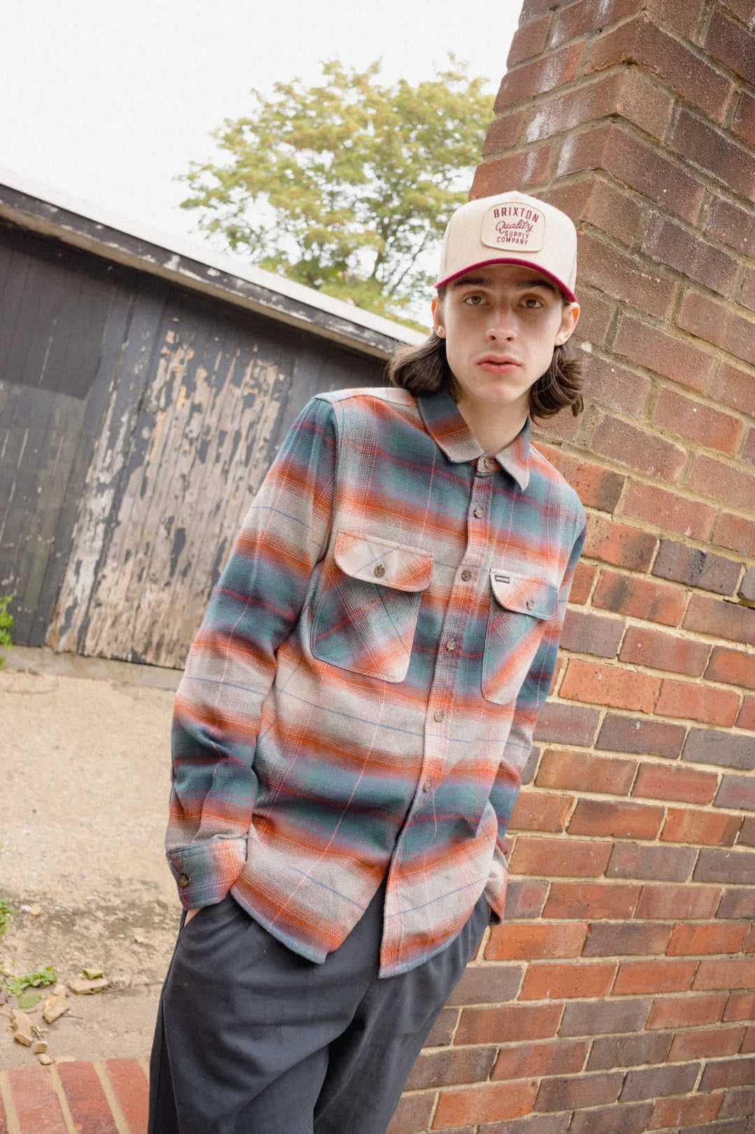 Brixton Men's Bowery Flannel - Multi Shadow - Sun Diego Boardshop