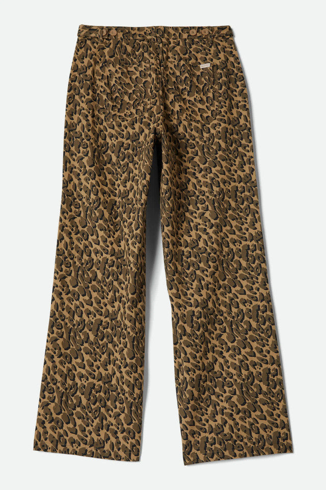 Brixton Jane Utility Wide Leg Pant - Brown Cheetah - Sun Diego Boardshop