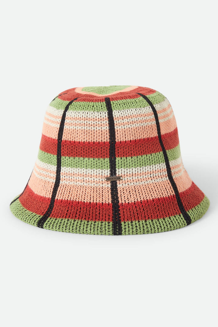 Brixton Women's Redding Knit Packable Hat - Peach Cobbler Multi Stripe - Sun Diego Boardshop