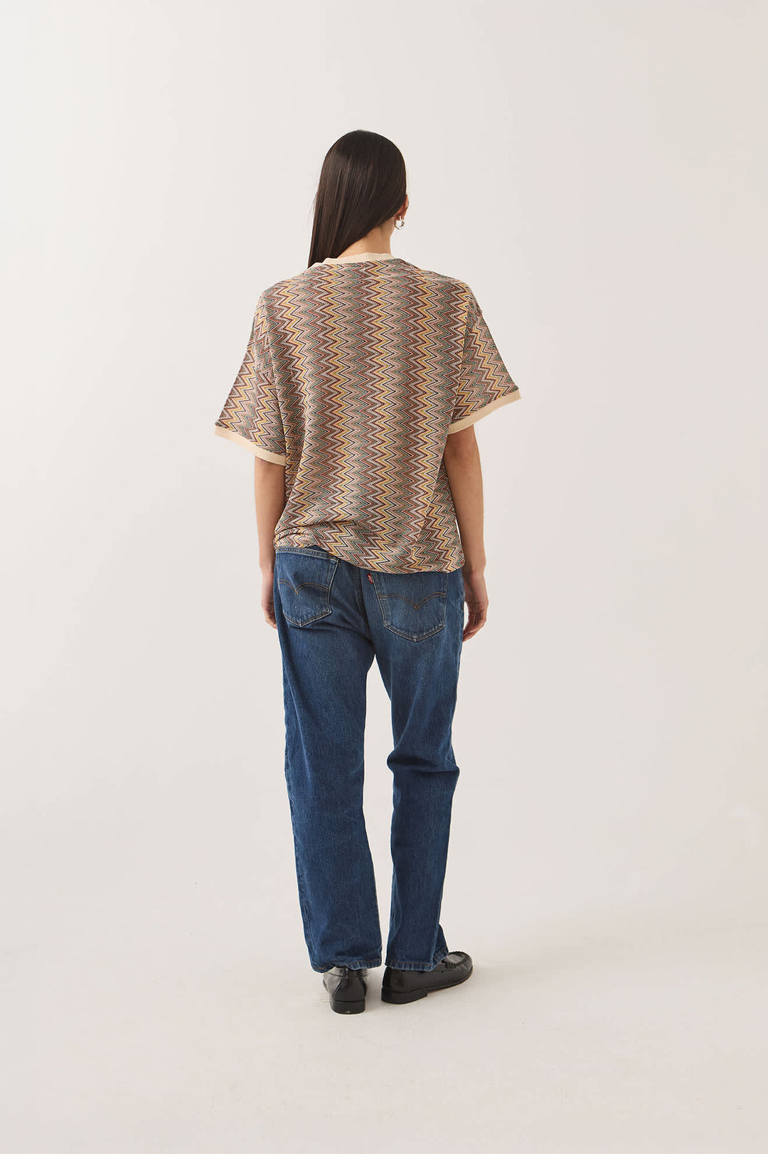 Brixton Women's Football Oversized Mesh Jersey - Multi Color Zigzag - Sun Diego Boardshop