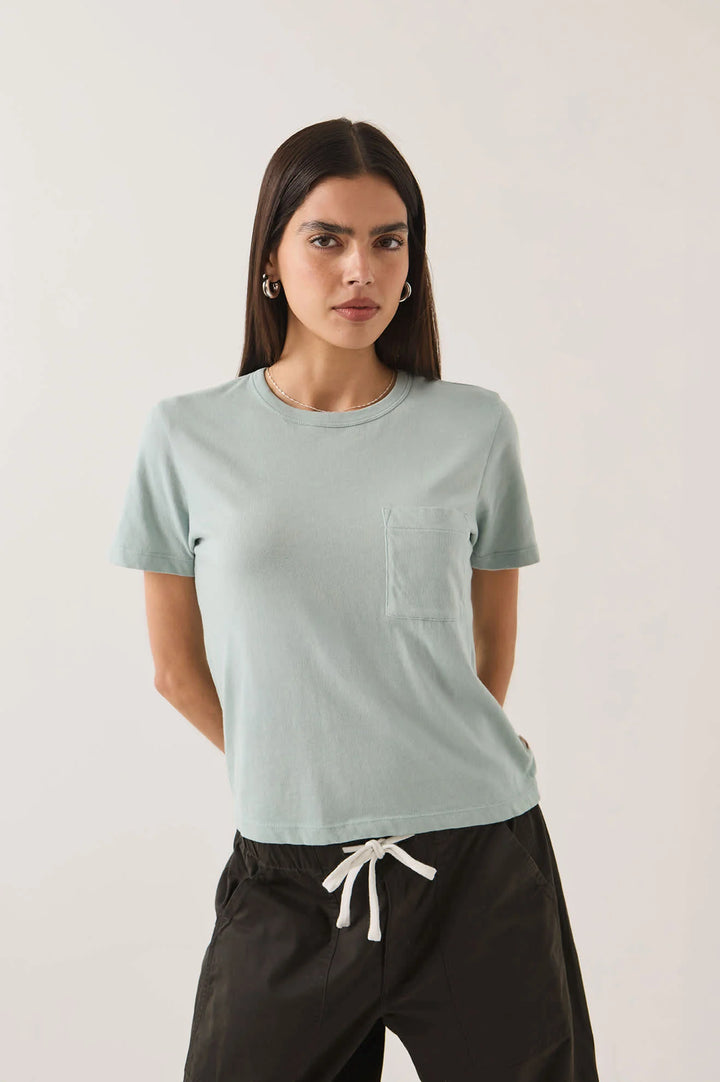 Brixton Women's Carefree Organic Garment Dye Perfect T-Shirt - Sea Grass - Sun Diego Boardshop