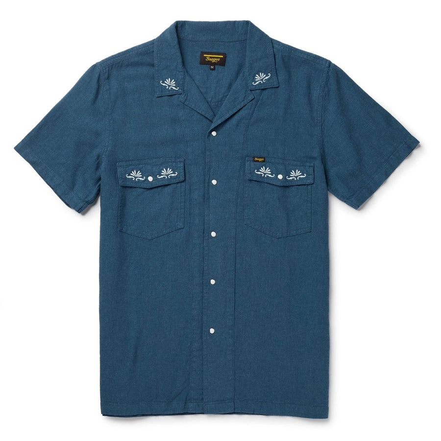 Seager Whippersnapper Short Sleeve Shirt - Navy - Sun Diego Boardshop