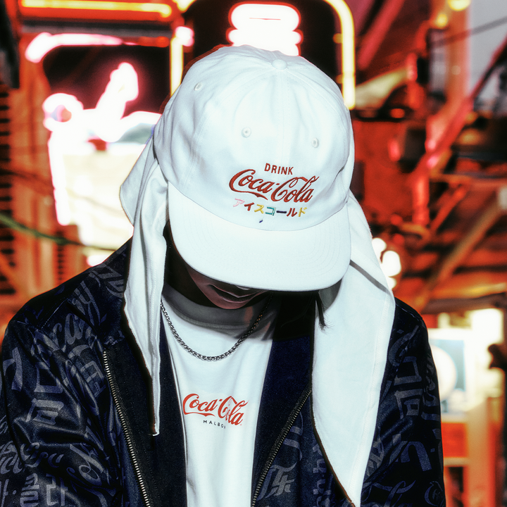 Malbon Golf X COCA COLA ICE COLD PAINTERS HAT - WHITE - Sun Diego Boardshop