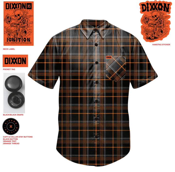 Dixxon Men's Ignition Bamboo Short Sleeve Shirt - Ignition - Sun Diego Boardshop