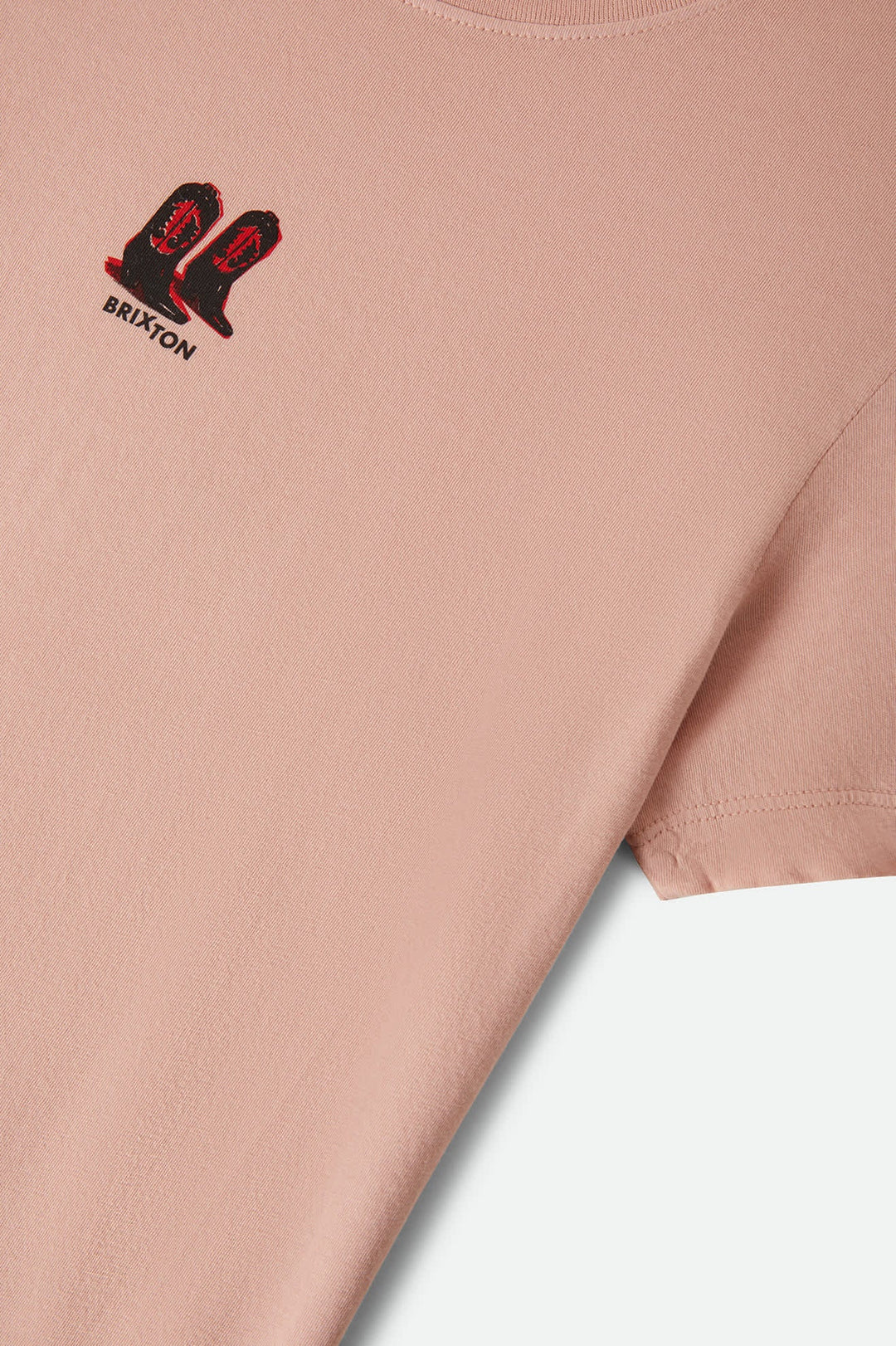 Brixton Women's Two Boots Slim Crew T-Shirt - Silver Pink - Sun Diego Boardshop