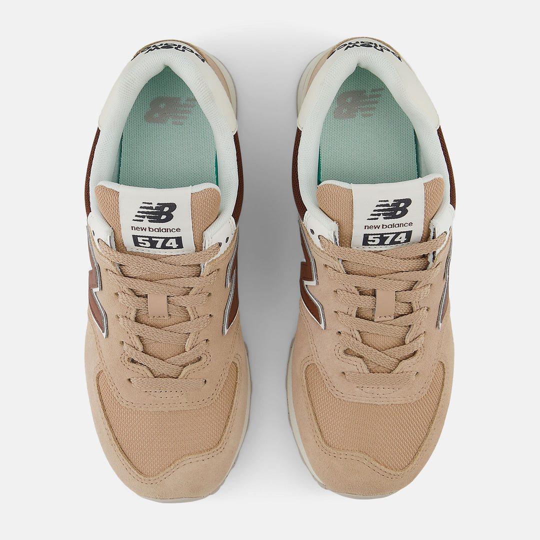 New Balance 574 - FLAT TAUPE/RICH OAK/TURTLEDOVE - Sun Diego Boardshop