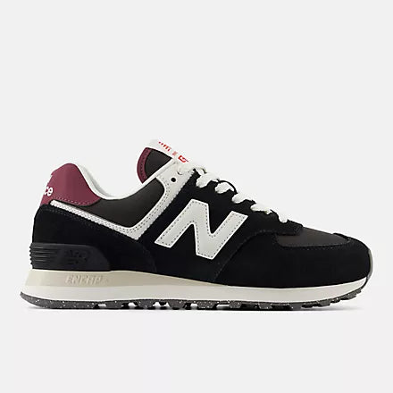 New Balance Women's 574 - BLACK/WHITE - Sun Diego Boardshop