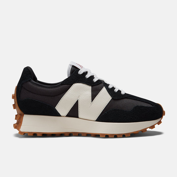 New Balance 327 Shoe - BLACK WHITE MINERAL RED - Sun Diego Boardshop