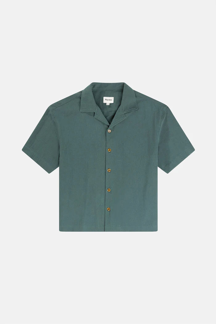 Rhythm Relaxed Texture SS Shirt - TEAL - Sun Diego Boardshop