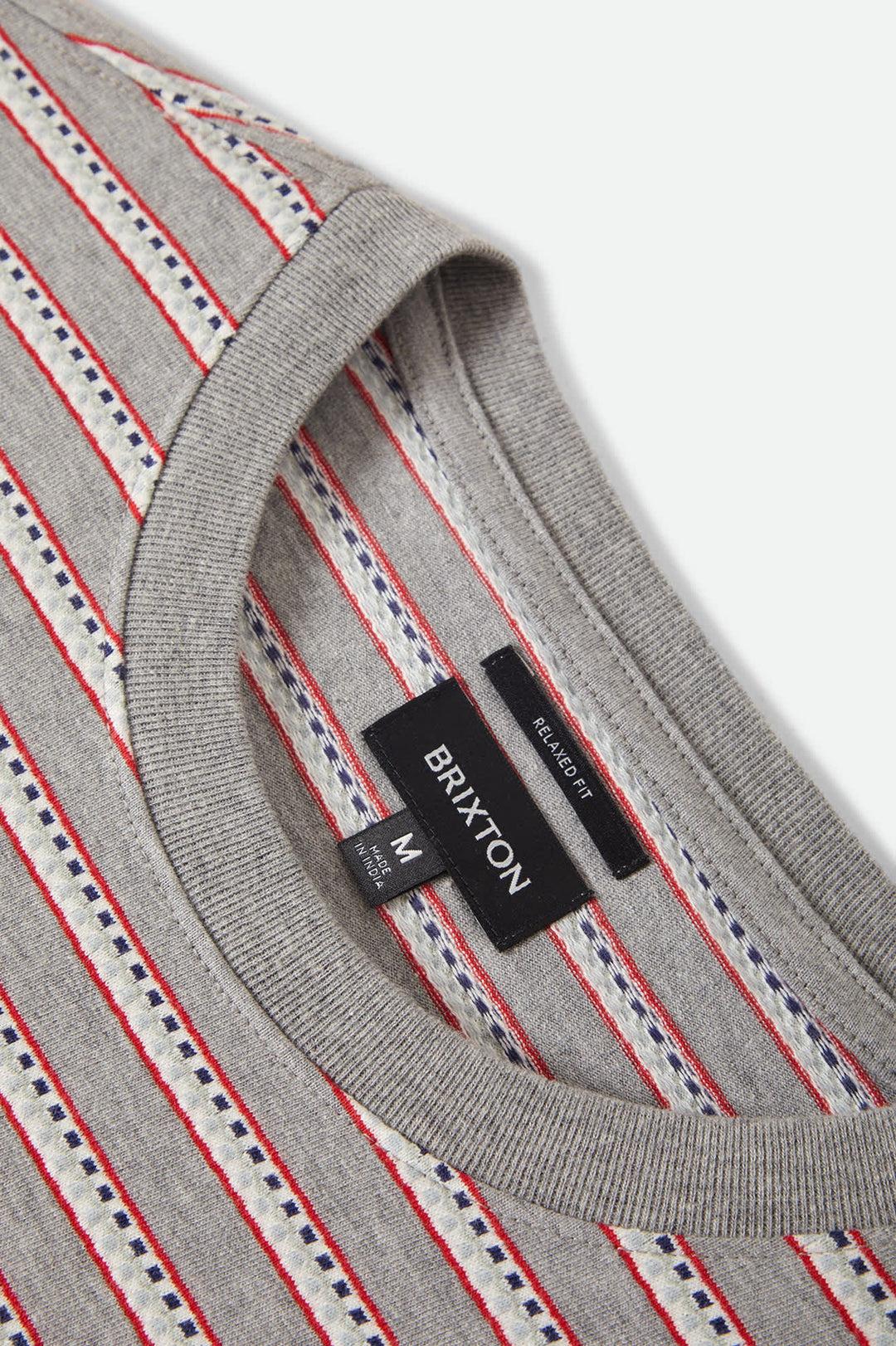 Brixton Men's Poolside Pique Box Crop T-Shirt - Heather Grey - Sun Diego Boardshop