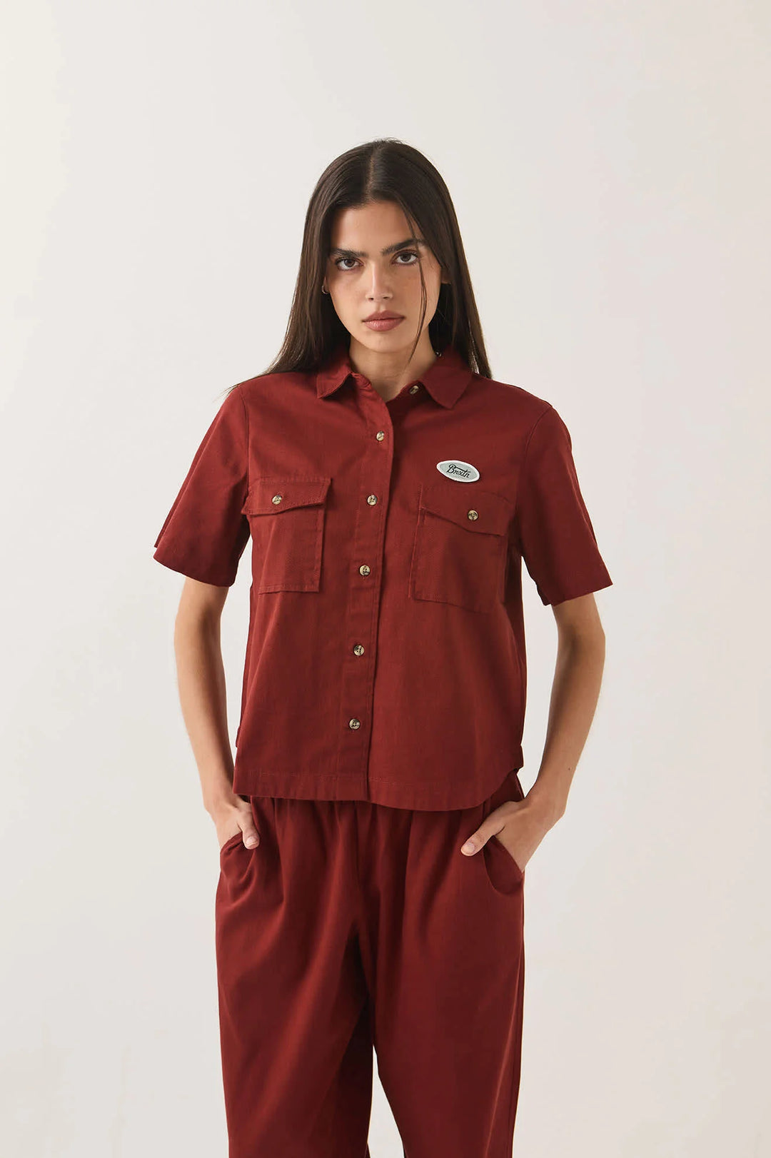 Brixton Women's Mechanics Shirt - Dark Brick - Sun Diego Boardshop