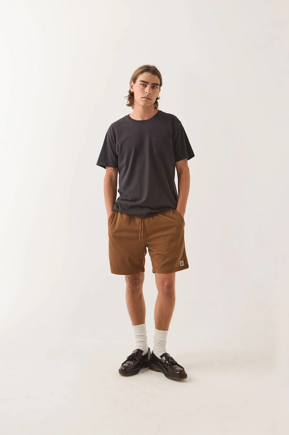 Brixton Men's Everyday Corduroy Short - Tobacco Brown - Sun Diego Boardshop