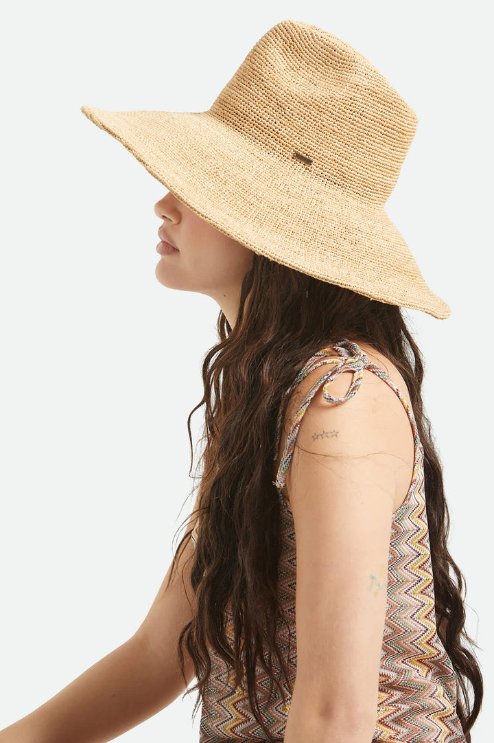Brixton Women's Helena Straw Sun Hat - Tan - Sun Diego Boardshop