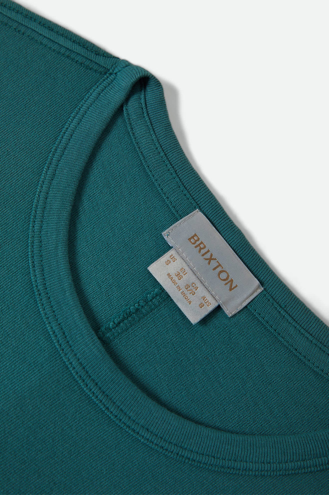 Brixton Women's Carefree Organic Garment Dye Perfect T-Shirt - Washed Mediterranean Teal - Sun Diego Boardshop