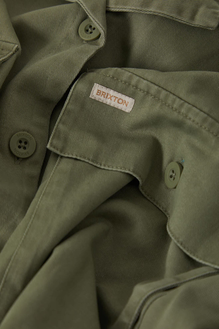 Brixton Women's Utopia Overshirt - Washed Olive Surplus - Sun Diego Boardshop