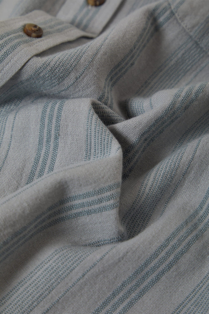 Brixton Cru Striped Dobby Shirt - Trooper - Sun Diego Boardshop