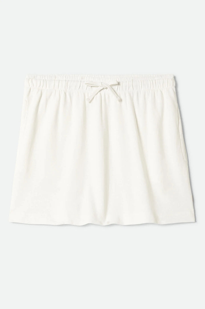 Brixton Women's Carefree Organic Garment Dye Lounge Skirt - Off White - Sun Diego Boardshop