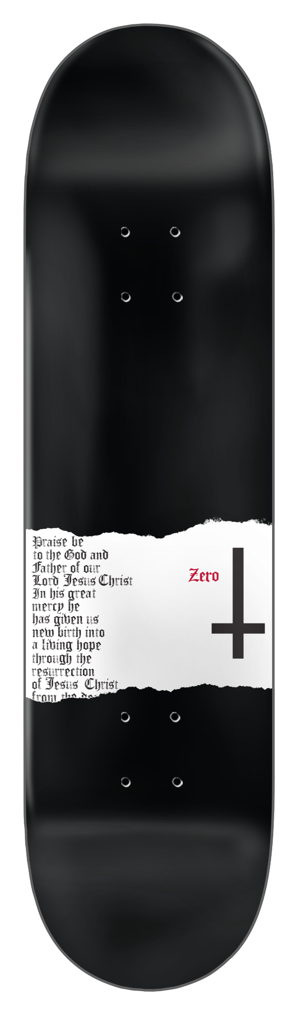 Zero Skateboards THOMAS CROSS OF PETER DECK - NA - Sun Diego Boardshop