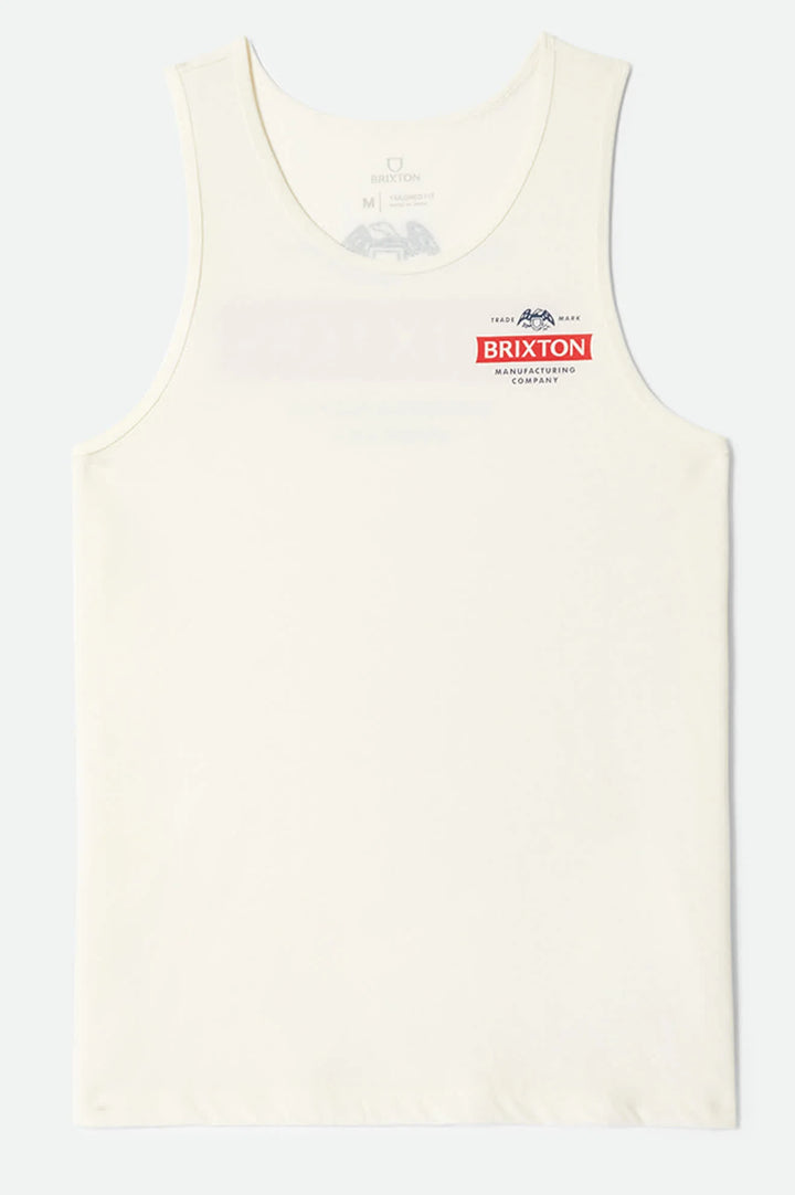 Brixton Men's Pinnacle Tank Top - Off White - Sun Diego Boardshop