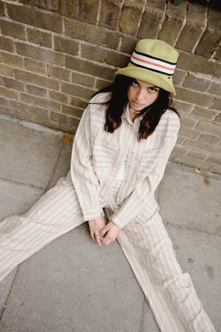 Brixton Women's Wayne Shirt - Sand Stripe - Sun Diego Boardshop